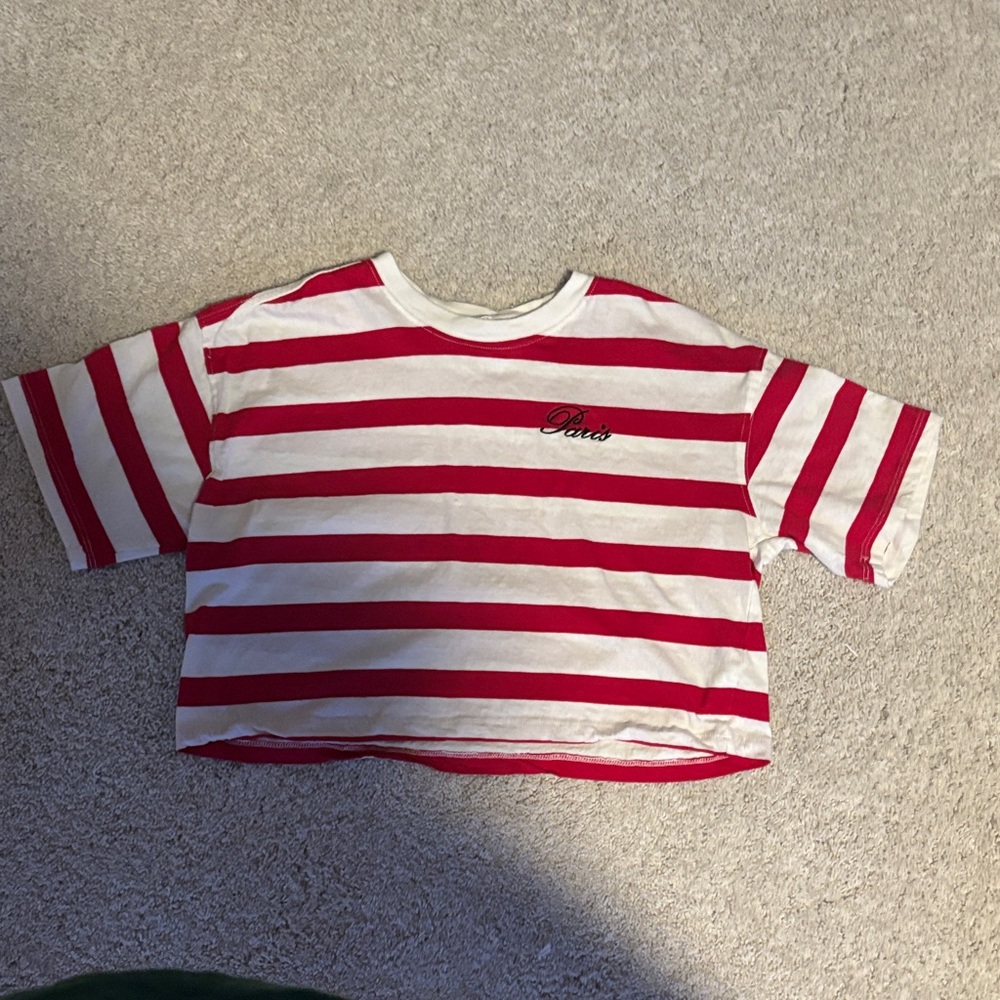 Full Tilt Red and White Striped Tee